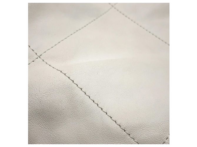 Borsa a mano Chanel in pelle bianca Bianco - vista 12
