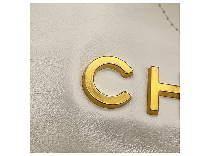 Borsa a mano Chanel in pelle bianca Bianco - vista 6