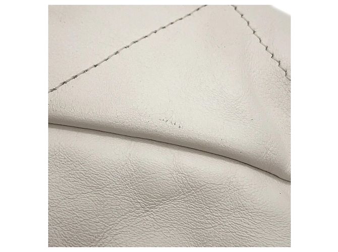 Borsa a mano Chanel in pelle bianca Bianco - vista 7
