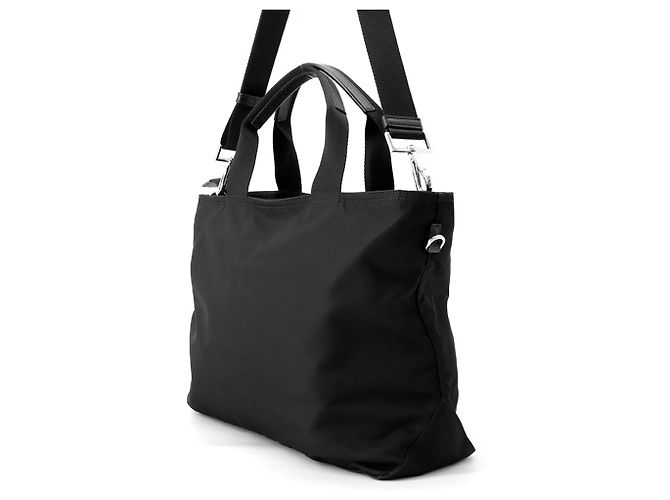 Sac à main Prada en nylon noir - vue 2
