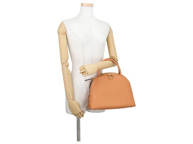 Bolso Salvatore Ferragamo Gancini Naranja - vista 4