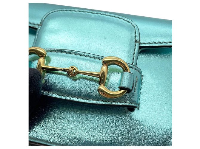 Borsa a tracolla con catena Gucci Horsebit 1955 Nano in pelle - vista 11