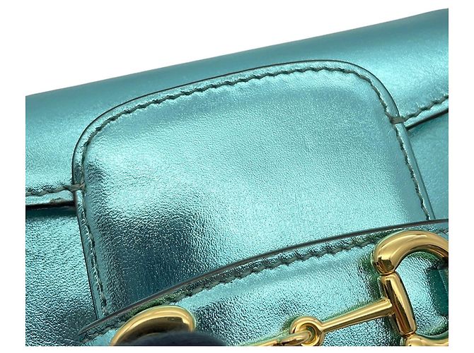 Borsa a tracolla con catena Gucci Horsebit 1955 Nano in pelle - vista 8