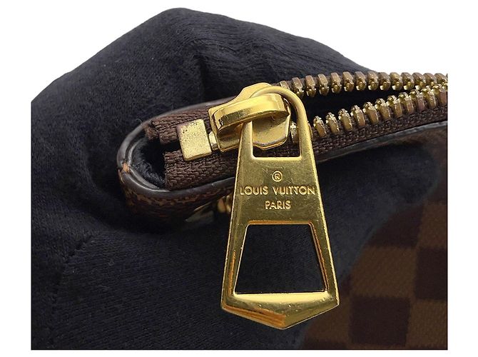 Borsa Louis Vuitton Damier Ebene Odeon NM MM Nero - vista 10