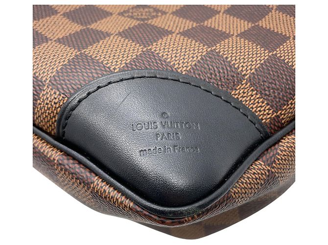 Borsa Louis Vuitton Damier Ebene Odeon NM MM Nero - vista 16