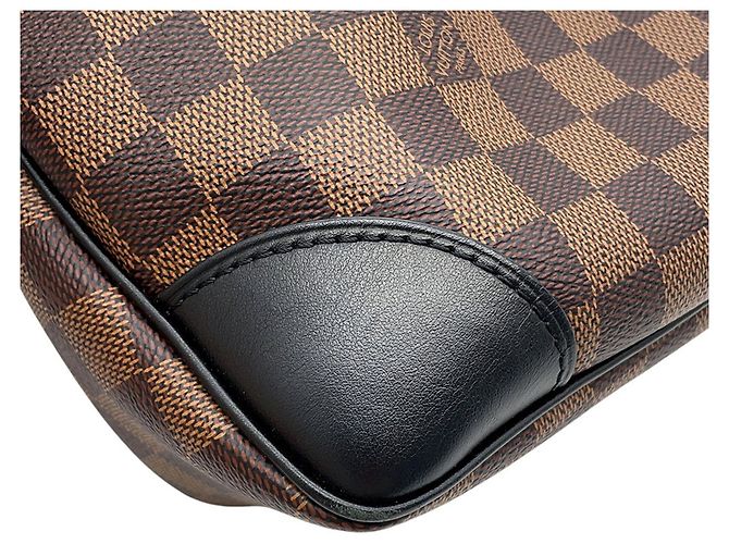 Borsa Louis Vuitton Damier Ebene Odeon NM MM Nero - vista 6