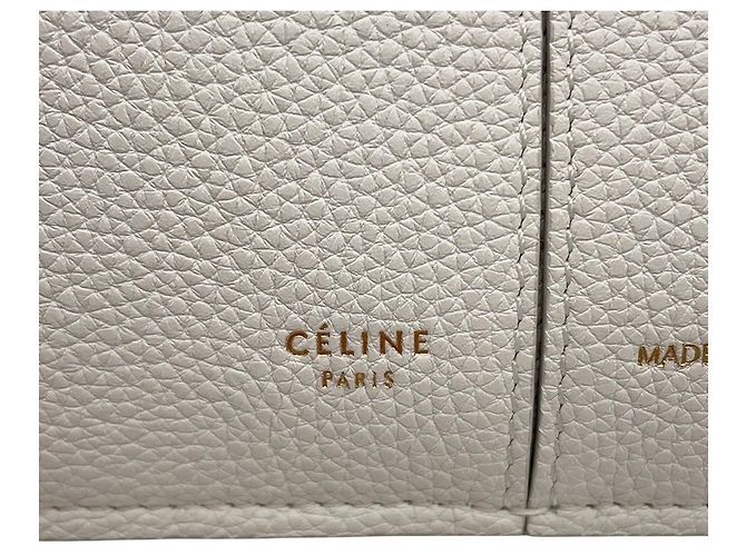 Céline Borsa Tote Piccola Trifold Celine Bianco - vista 15