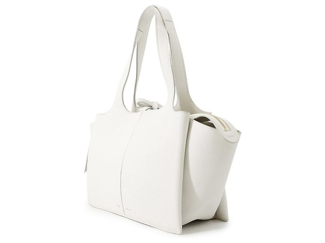 Céline Borsa Tote Piccola Trifold Celine Bianco - vista 2