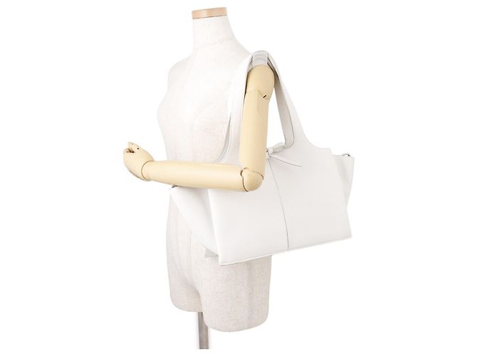 Céline Borsa Tote Piccola Trifold Celine Bianco - vista 4