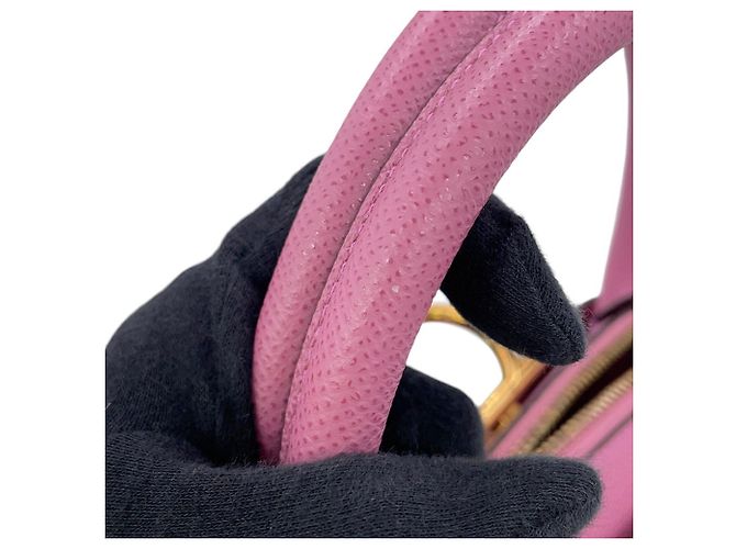Borsa Salvatore Ferragamo Gancini Rosa Giallo - vista 11
