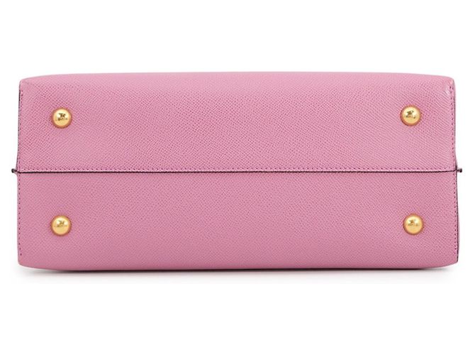 Borsa Salvatore Ferragamo Gancini Rosa Giallo - vista 3