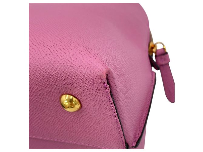 Borsa Salvatore Ferragamo Gancini Rosa Giallo - vista 7