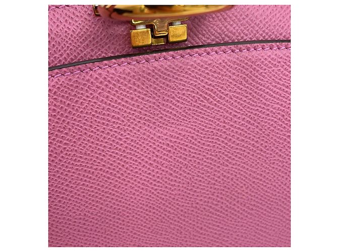 Borsa Salvatore Ferragamo Gancini Rosa Giallo - vista 8