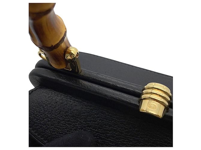 Bamboo Borsa a mano Gucci in pelle nera Nero - vista 11