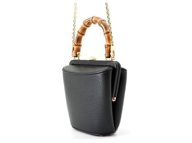 Bamboo Borsa a mano Gucci in pelle nera Nero - vista 2