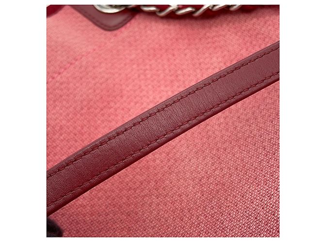 Bolso Tote Chanel Deauville Line PM Roja - vista 11