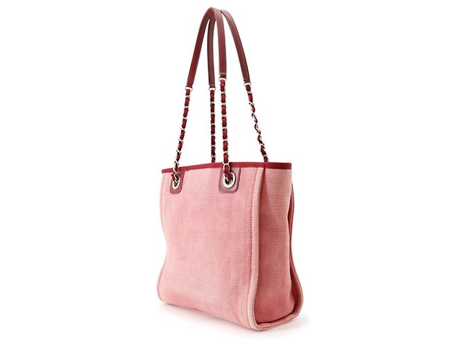 Bolso Tote Chanel Deauville Line PM Roja - vista 2