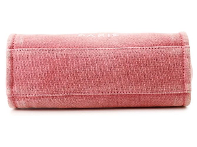 Bolso Tote Chanel Deauville Line PM Roja - vista 3