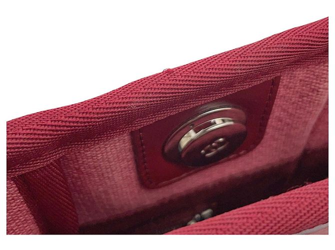 Bolso Tote Chanel Deauville Line PM Roja - vista 8
