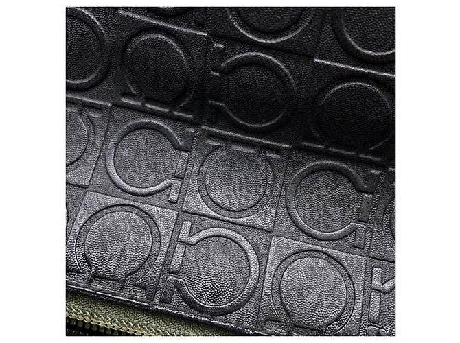 Borsa a tracolla in pelle nera Salvatore Ferragamo Nero - vista 11