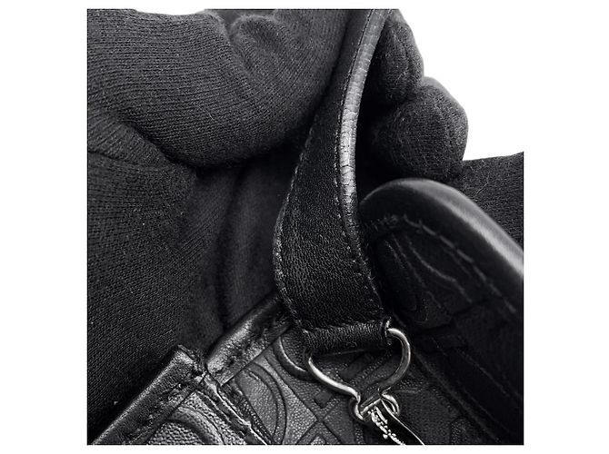 Borsa a tracolla in pelle nera Salvatore Ferragamo Nero - vista 14