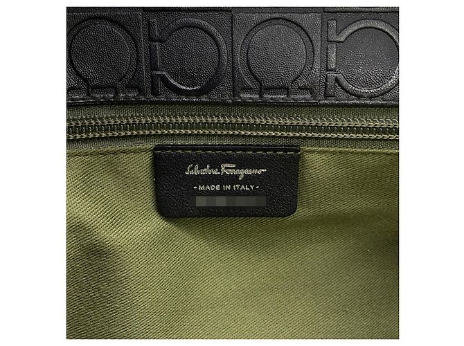 Borsa a tracolla in pelle nera Salvatore Ferragamo Nero - vista 17