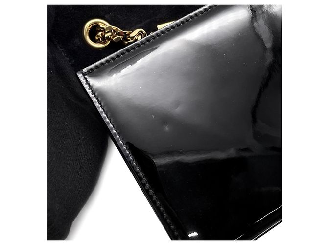 Borsa a tracolla con catena Yves Saint Laurent Paris Nero - vista 10