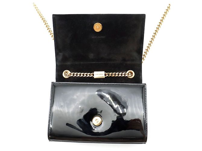 Borsa a tracolla con catena Yves Saint Laurent Paris Nero - vista 5