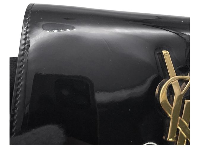 Borsa a tracolla con catena Yves Saint Laurent Paris Nero - vista 7