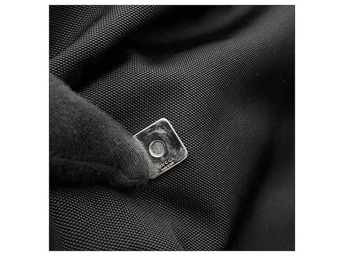 Borsa a tracolla in pelle e nylon con logo GG in rilievo di Gucci Nero - vista 14