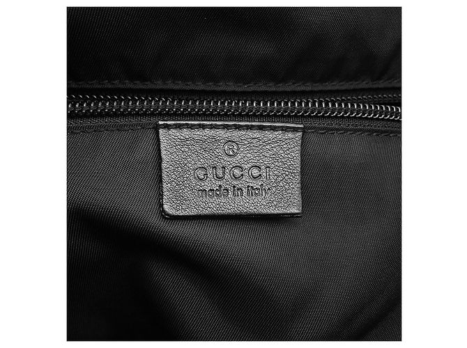 Borsa a tracolla in pelle e nylon con logo GG in rilievo di Gucci Nero - vista 16
