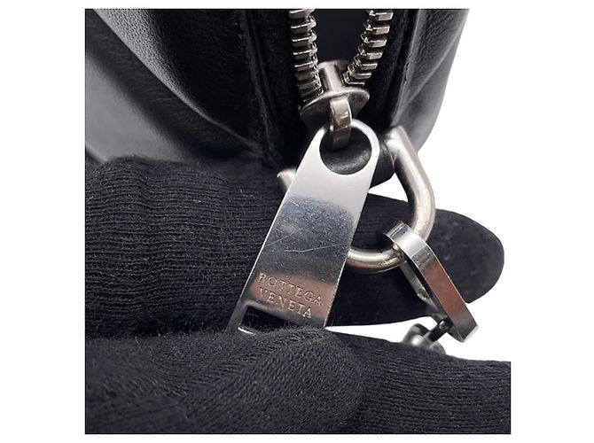 Bolso de hombro con cadena Bottega Veneta Negro - vista 13