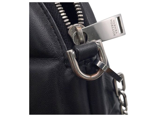 Bolso de hombro con cadena Bottega Veneta Negro - vista 14