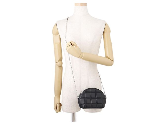 Bolso de hombro con cadena Bottega Veneta Negro - vista 4
