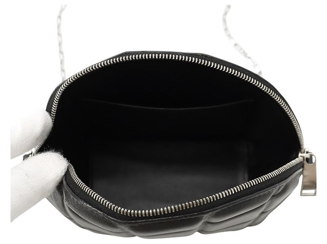 Bolso de hombro con cadena Bottega Veneta Negro - vista 5
