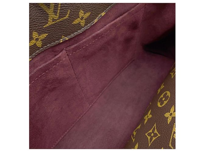Sac à main Louis Vuitton Monogram Montaigne MM Marron - vue 10