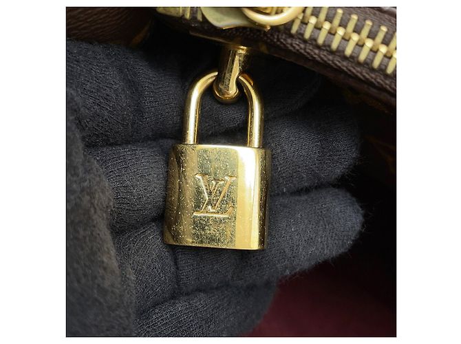 Sac à main Louis Vuitton Monogram Montaigne MM Marron - vue 17