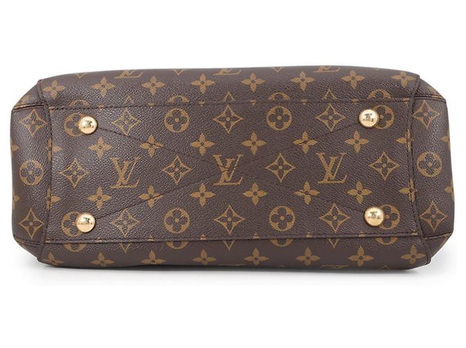Sac à main Louis Vuitton Monogram Montaigne MM Marron - vue 3