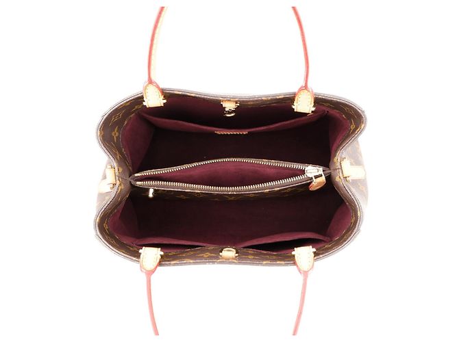 Sac à main Louis Vuitton Monogram Montaigne MM Marron - vue 6