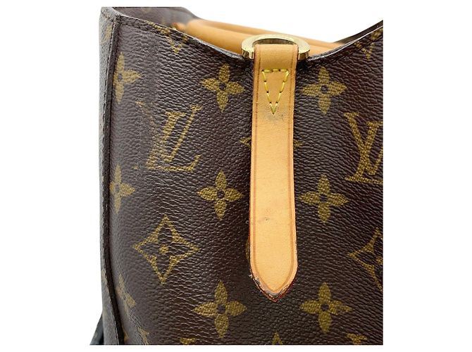 Sac à main Louis Vuitton Monogram Montaigne MM Marron - vue 9