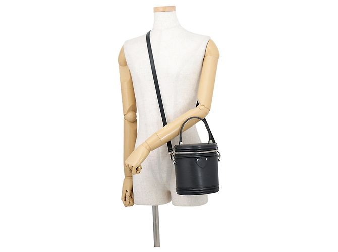 Borsa Louis Vuitton Epi Cannes M52226 Nero - vista 5