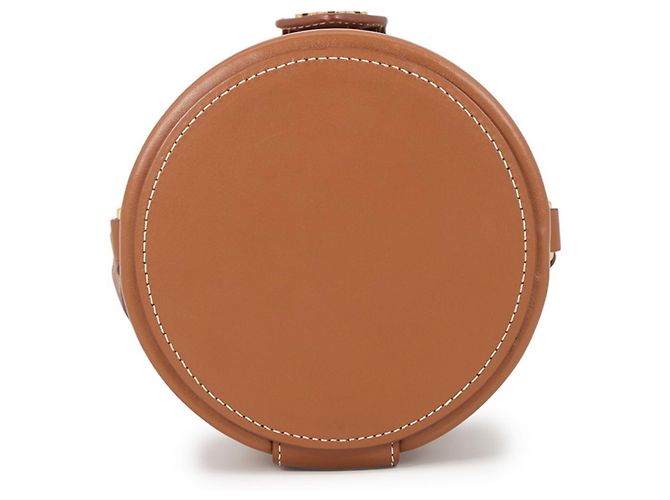 Céline Borsa Celine Triomphe Tambour Small Marrone Rosso Beige - vista 3
