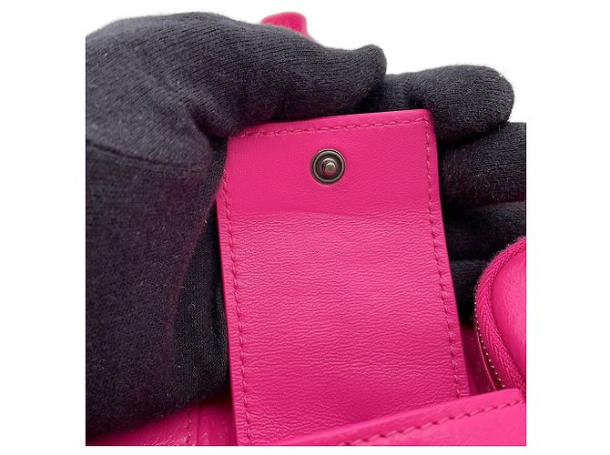 Borsa a tracolla Balenciaga in pelle rosa - vista 12