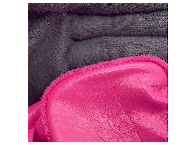 Borsa a tracolla Balenciaga in pelle rosa - vista 13
