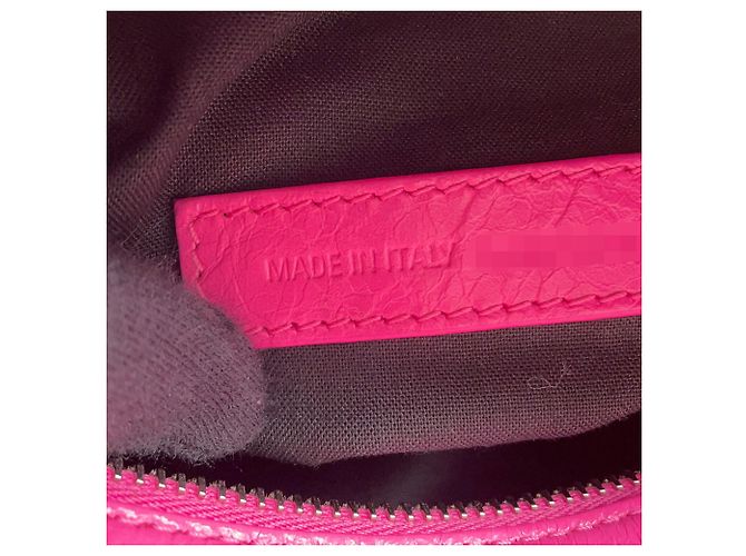 Borsa a tracolla Balenciaga in pelle rosa - vista 16