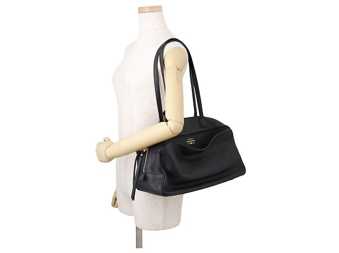 Borsa a tracolla Balenciaga in pelle nera Nero - vista 4