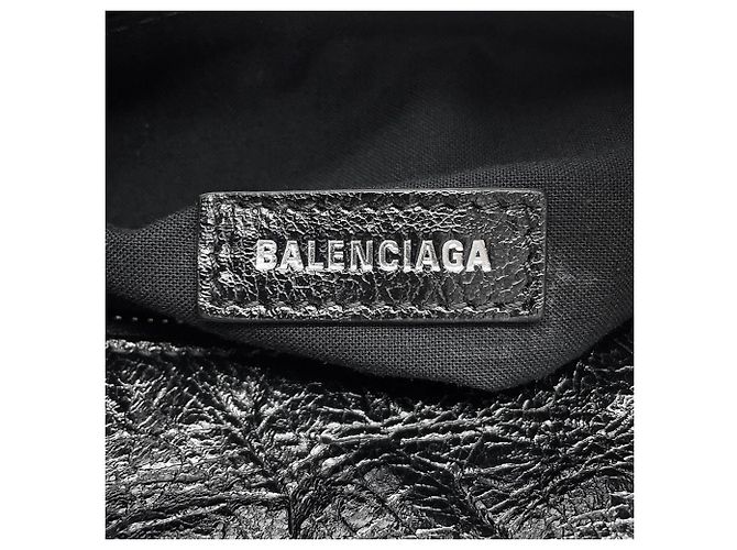 Borsa a tracolla Balenciaga in pelle nera Nero - vista 13