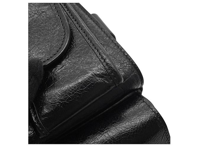Borsa a tracolla Balenciaga in pelle nera Nero - vista 8