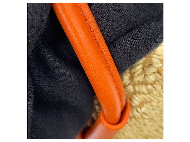 Borsa Bottega Veneta Loop in pelle e rafia Marrone - vista 11
