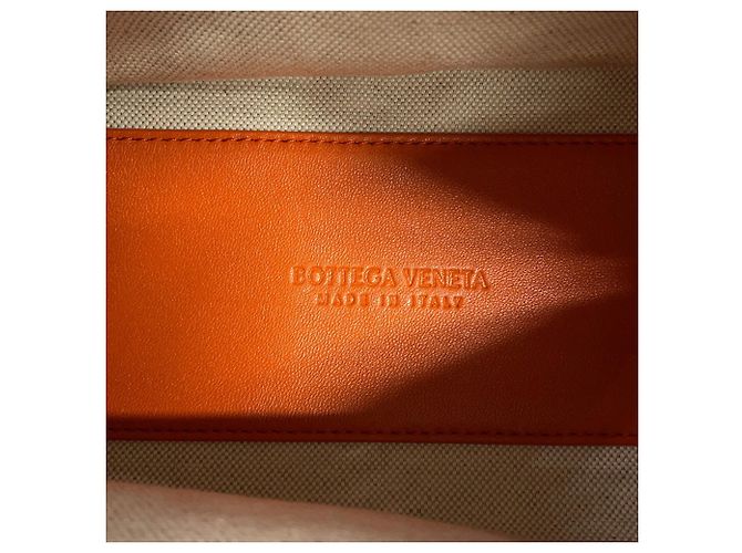Borsa Bottega Veneta Loop in pelle e rafia Marrone - vista 15